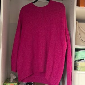 Vince Camuto Fuchsia Crew Neck Sweater